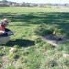 Damian Tybussek recording remains of the Bathurst Army and Migrant Camp